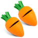 Jeffers Carrot Natural Rubber Treat Dispensing Dental Dog Chew Toy with Slit - I7QR-2 - Multi - Medium - 2 - 13
