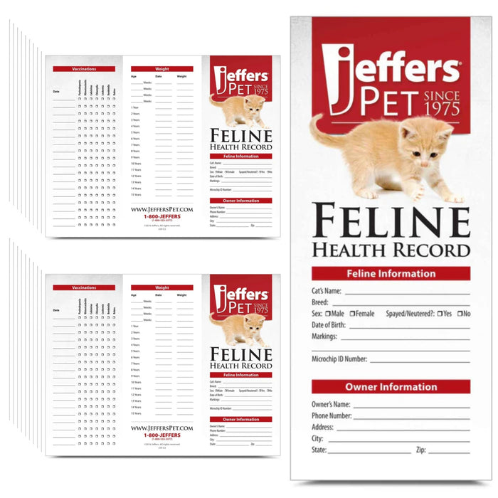 Jeffers Cat Health Records, 10 pk - JVC2-25 - 25 - 4