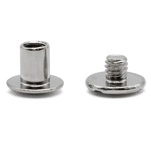 Jeffers Chicago Screws for Leather & Tack, 10 Pack - IACV - 1/4" - 10 pk - 2
