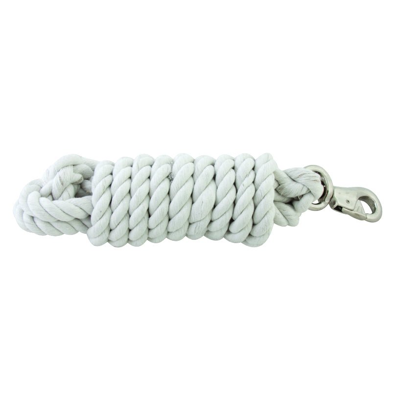 Lead Scrap Ropes Cotton Horse Lead Ropes with Nickel Bull Snap, 3/4