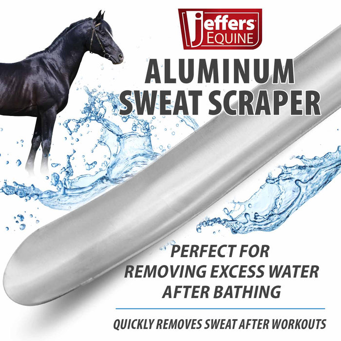 Jeffers Contoured Aluminum Sweat Scraper for Horses - IAN9 - 3