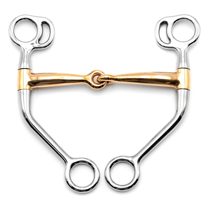 Jeffers Copper Snaffle Mouth Horse Training Bit - A8D6 - 6