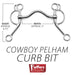 Jeffers Cowboy Pelham Curb Horse Bit - A8EM - 3