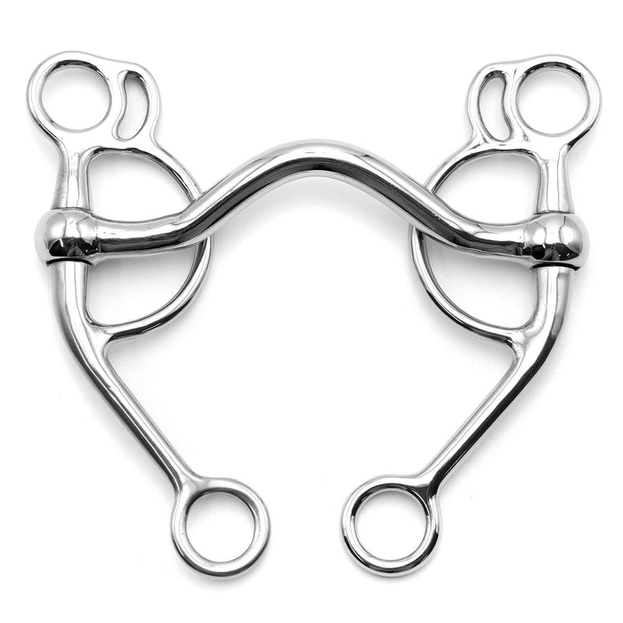 Jeffers Cowboy Pelham Curb Horse Bit - A8EM - 4