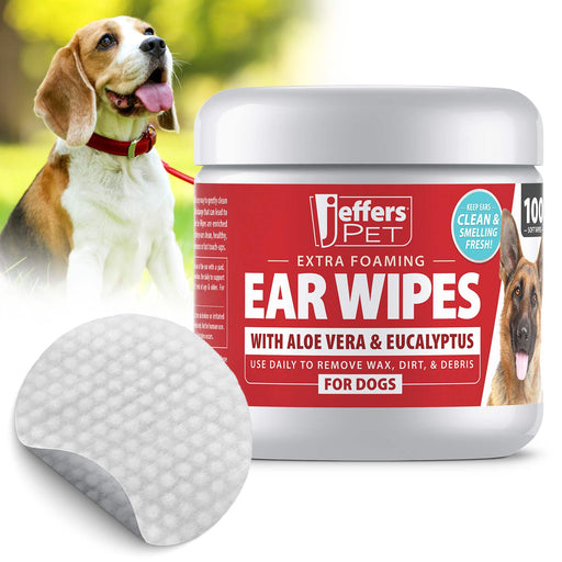 Jeffers Dog Ear Cleaning Wipes, 100 Count - JEFZWD - 5.9 oz - 100 Pack - 1