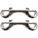 Jeffers Double End Bolt Snaps - IABL-2 - Nickel - plated - 4" - 2 Pack - 7