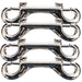 Jeffers Double End Bolt Snaps - IABL-4 - Nickel - plated - 4" - 4 Pack - 8