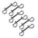 Jeffers Double End Bolt Snaps - IABL-6 - Nickel - plated - 4" - 6 Pack - 8