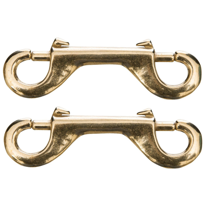 Jeffers Double End Bolt Snaps - IABM-2 - Solid Brass - 4" - 2 Pack - 11