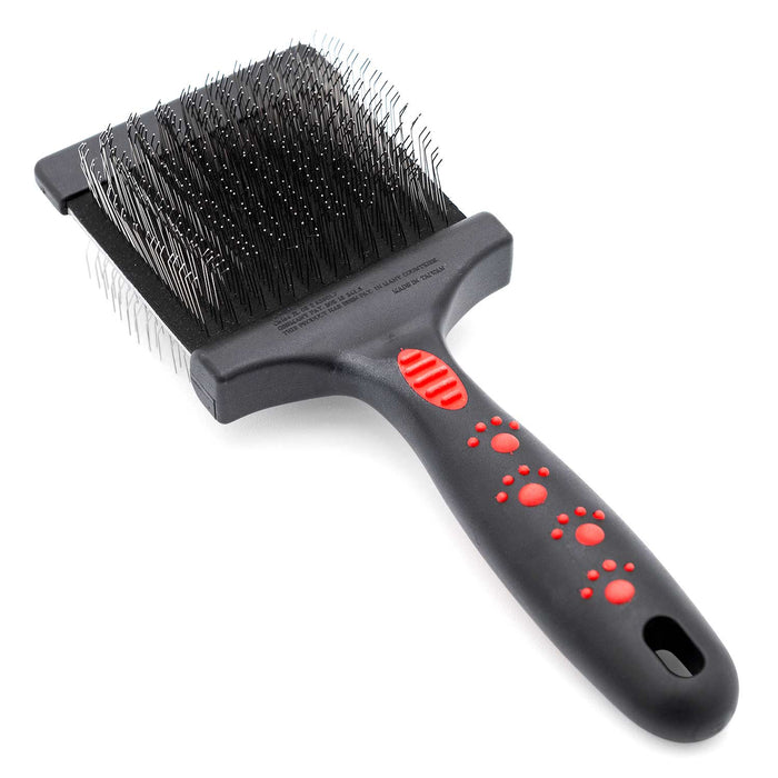 Jeffers Double - Sided Flex Head Pet Grooming Slicker Brush - UWDC - Large - Firm/Extra Firm - 8