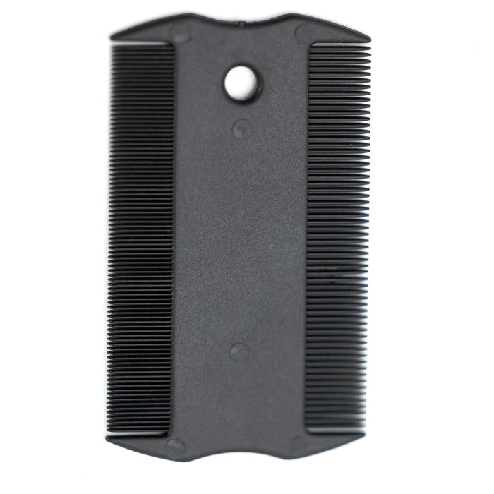 Jeffers Double - Sided Palm Flea Comb for Pets - UWF3 - Black - 3.25"L - 1 ct - 3