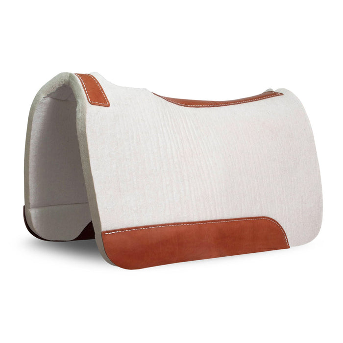 Jeffers "Dr. J" 100% Pressed Wool Contoured Barrel Saddle Pad - 1211FM - 1