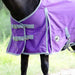 Jeffers Economy 600 Denier Lightweight Standard Neck Horse Turnout Sheet, 0 g Fill - GAGYE - Purple/Grey - 66" - 2