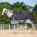 Jeffers Economy 600 Denier Plaid Medium - Weight Standard Neck Horse Turnout Blanket, 240 g - GAGXA - Black/Gray/White - 78 in - 8