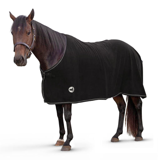 Jeffers Elite Fleece Horse Cooler Blanket, Black - Jeffers - Horse Supplies > Horse Blankets & Sheets