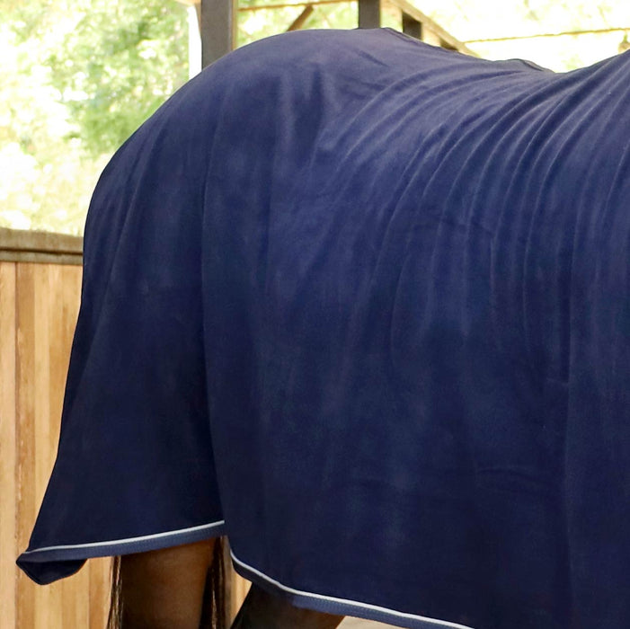 Jeffers Elite Fleece Horse Cooler Blanket - GAG1TZ - 66 in - Navy - 6