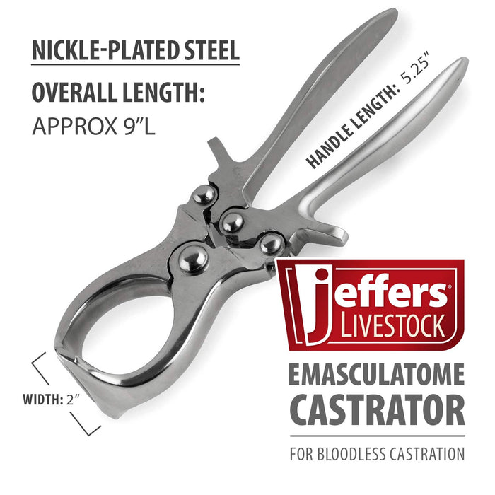 Jeffers Emasculatome Castrator , 9' - Jeffers - Animal Health & Wellness > Breeding Supplies