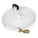 Jeffers Equine Braided Cotton Lunge Line with Rubber Stopper, 25' L - FML1 - White - 4