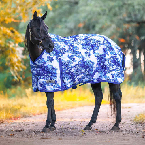 Jeffers Expression 1200 Denier Standard Neck Turnout Horse Blanket, 240 Gram - JEF2S9 - Equestrian Toile - 66" - 1