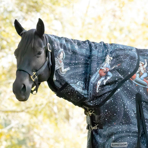 Jeffers Expression 1200D Neck Rug for Horse Blankets, 240g - JEFCG1 - PreSale Cosmic Cowgirl - Small - 1