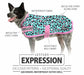 Jeffers Expression 600D Waterproof Ripstop Dog Coat, 240 Gram - JEF2GZ - Party Cheetah - 16" - 5