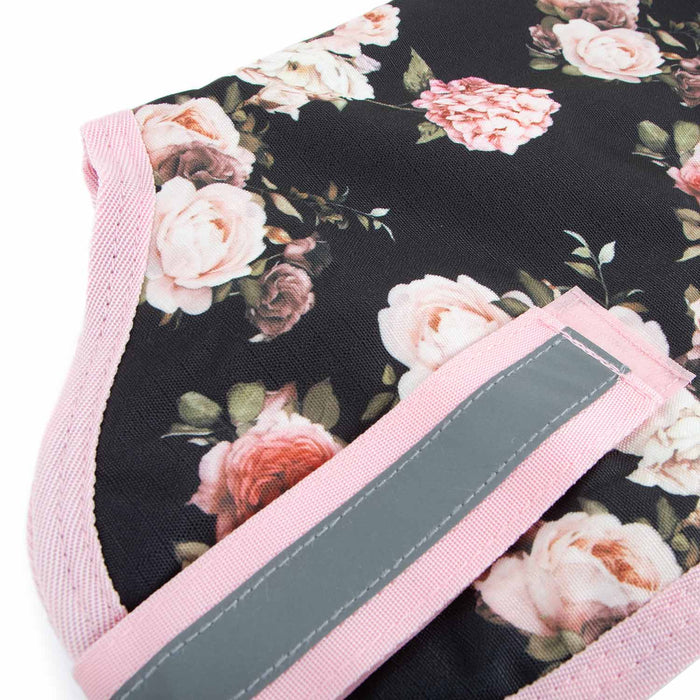 Jeffers Expression 600D Waterproof Ripstop Dog Coat, 240 Gram - JEF2HK - Rose Garden - 16" - 16