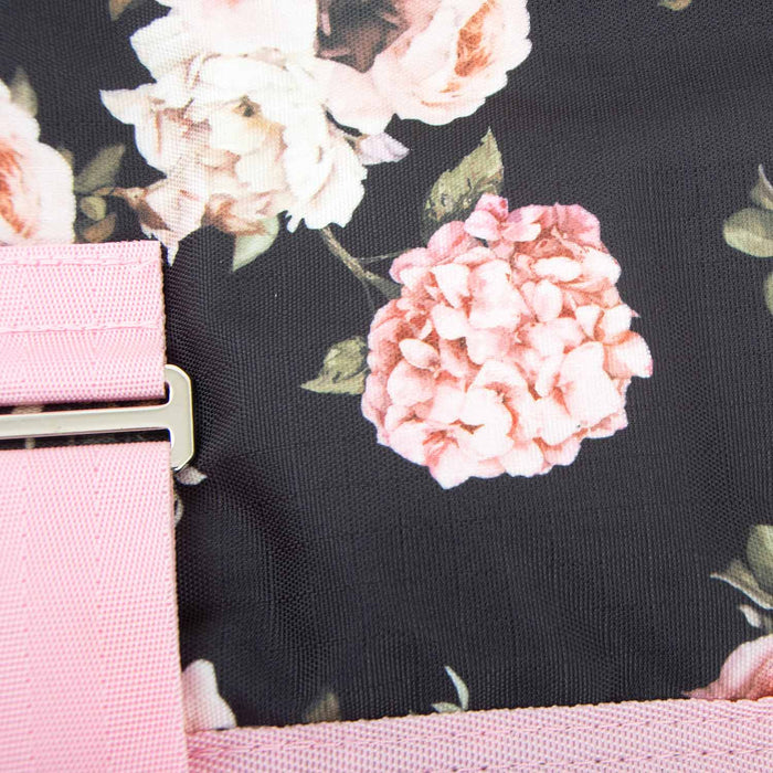 Jeffers Expression 600D Waterproof Ripstop Dog Coat, 240 Gram - JEF2HK - Rose Garden - 16" - 17