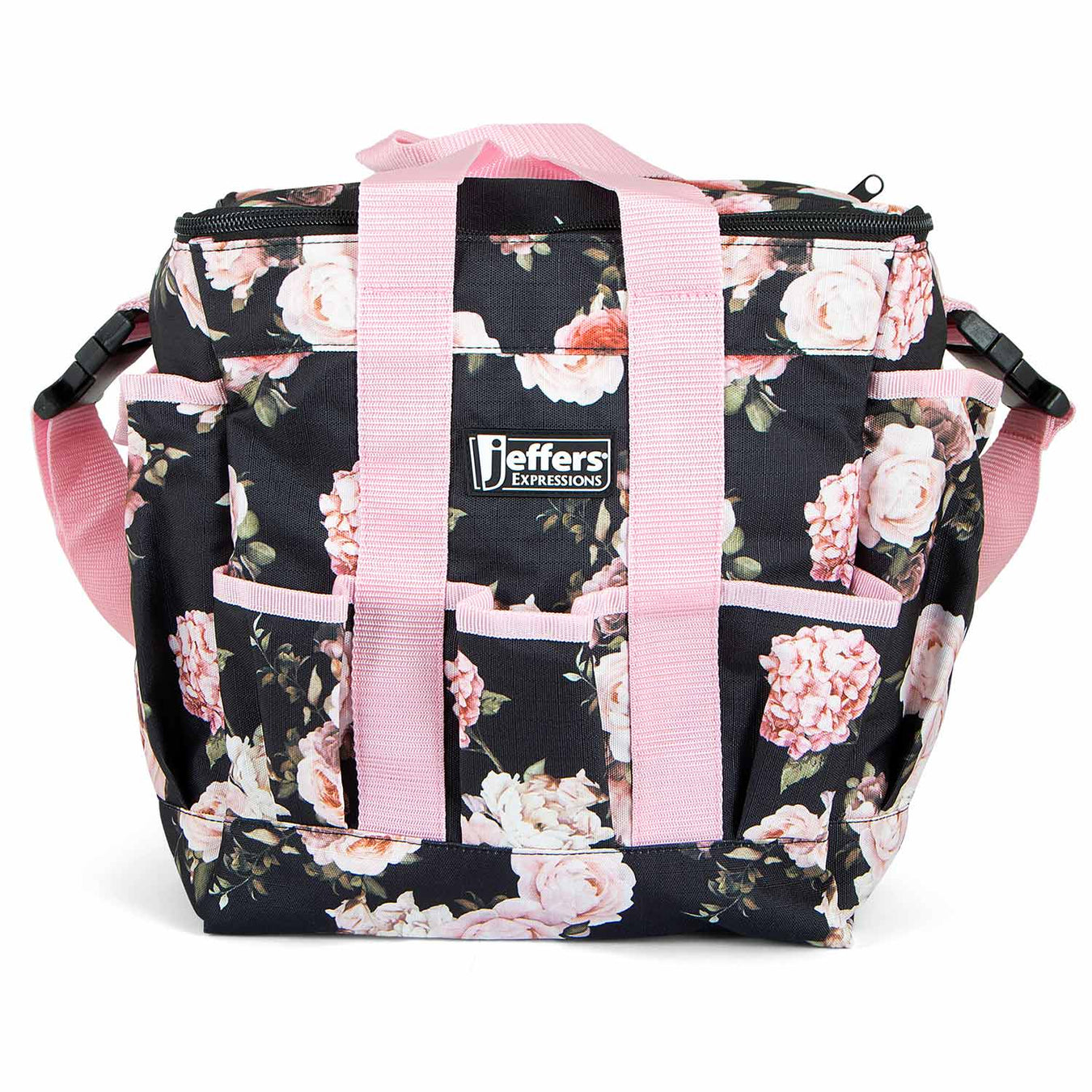 Jeffers Expression Deluxe Horse Grooming Bag with Adjustable Strap - JEF2JU - Rose Garden - 1