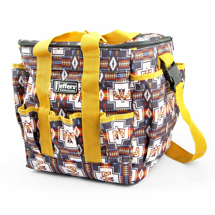 Jeffers Expression Deluxe Horse Grooming Bag with Adjustable Strap - JEF2W4 - Thunderbird - 13
