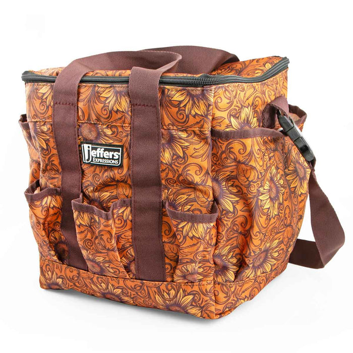 Jeffers Expression Deluxe Horse Grooming Bag with Adjustable Strap - JEF2W6 - Bloomin' Toolin' - 15