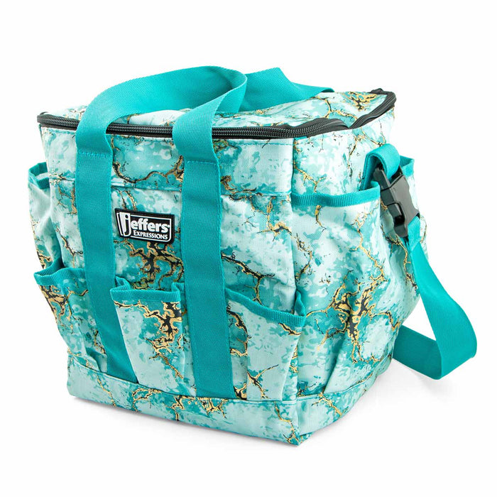 Jeffers Expression Deluxe Horse Grooming Bag with Adjustable Strap - JEF2W7 - Bisbee Blue - 11