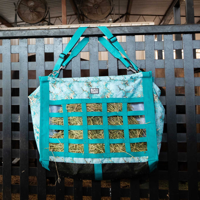 Jeffers Expression Extend - Feed Hay Bag for Horses & Livestock - JEF2VY - Bisbee Blue - 12
