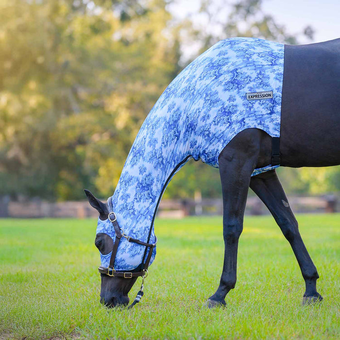 Jeffers Expression Lycra Hood for Horses - JEF2YQ - Equestrian Toile - Cob - 3