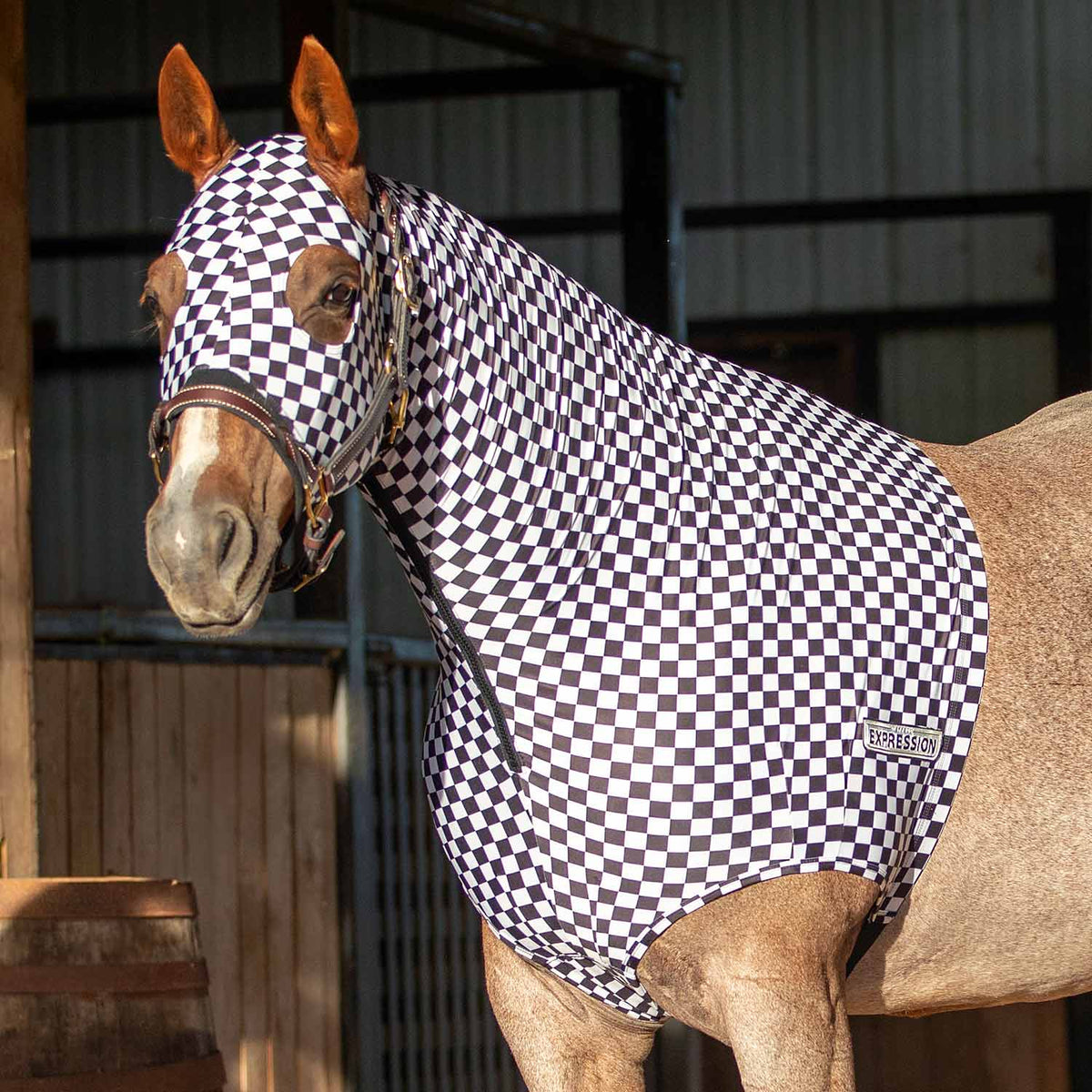 Jeffers Expression Lycra Hood Fly Mask, Skater Cowgirl