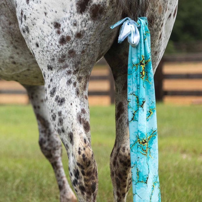 Jeffers Expression Lycra Horse Tail Bag, 24"L - JEF2YL - Bisbee Blue - 19