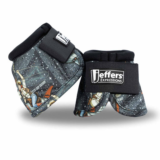 Jeffers Expression No-Turn Bell Boots for Horses, Pair, Nylon - JEFCKZ - PreSale Cosmic Cowgirl - Medium - 2 ct - 1