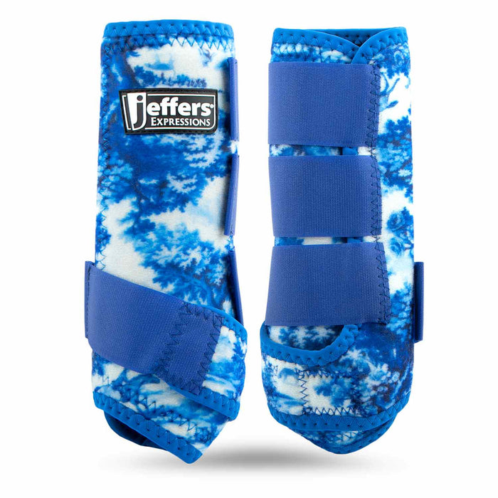 Jeffers Expression Protective Boots for Horses - JEF2X2 - Equestrian Toile - Small - 2 ct - 9