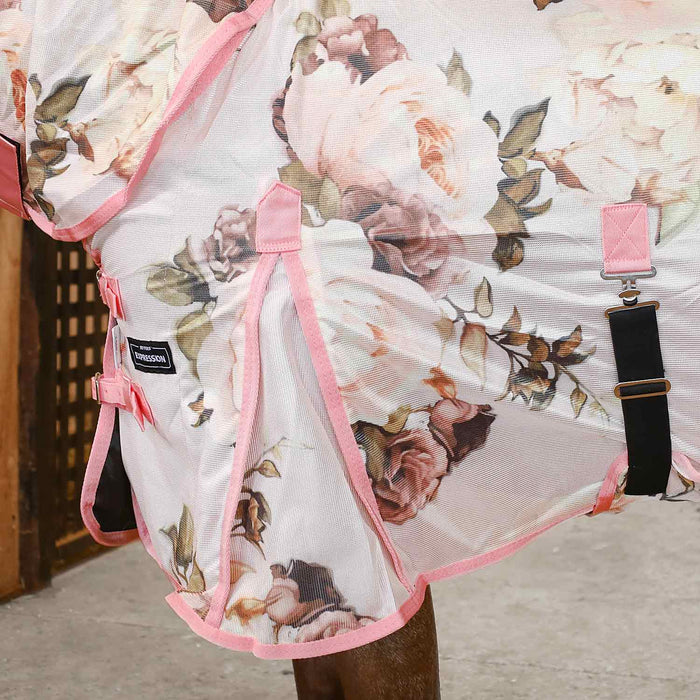 Jeffers Expression Softmesh Combo Neck Horse Fly Sheet - JEF2PN - Skater Cowgirl - 66" - 11