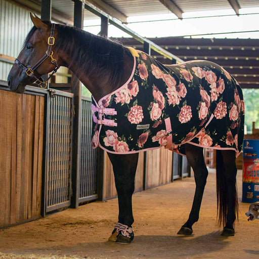 Jeffers Expression Standard Neck Fleece Cooler, Rose Garden - Jeffers - Horse Supplies > Horse Blankets & Sheets