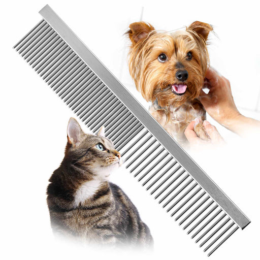Jeffers Flat Back Pet Grooming Combs - UWCE - 6"L - 7/8" teeth - 1