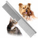 Jeffers Flat Back Pet Grooming Combs - UWCE - 6"L - 7/8" teeth - 1