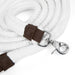 Jeffers Flat Braid Cotton Roping Rein, 7' White - FMR1 - White - 5