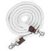 Jeffers Flat Braid Cotton Roping Rein, 7' White - FMR1 - White - 4