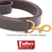 Jeffers Flat Leather Dog Leash with Hand Strap Handle, 6'L - 8M0E - 3/4"W x 6'L - 4
