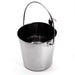 Jeffers Flat-Sided Stainless Steel Pails with Hook & Handle - G3S1 - 1 Hook - 1 Quart - 1 - 3