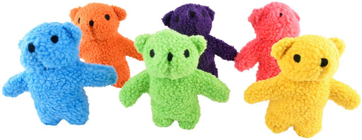 Jeffers Fleecy Bear Plush Dog Toys, 6 Pack - Jeffers - Dog Supplies > Dog Toys