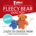 Jeffers Fleecy Bear Plush Squeaker Dog Toys - I7FA - 5" - Single - Assorted - 4