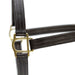 Jeffers Frankfort Triple Stitched Leather Horse Halter with Throat Snap, Adjustable, Breakaway - Ready, Premium Pre - Oiled Leather - JEF15S - Cob - Havana - 1 - 2