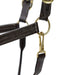 Jeffers Frankfort Triple Stitched Leather Horse Halter with Throat Snap, Adjustable, Breakaway - Ready, Premium Pre - Oiled Leather - JEF15S - Cob - Havana - 1 - 3