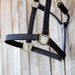 Jeffers Frankfort Triple Stitched Leather Horse Halter with Throat Snap, Adjustable, Breakaway - Ready, Premium Pre - Oiled Leather - JEF15S - Cob - Havana - 1 - 7
